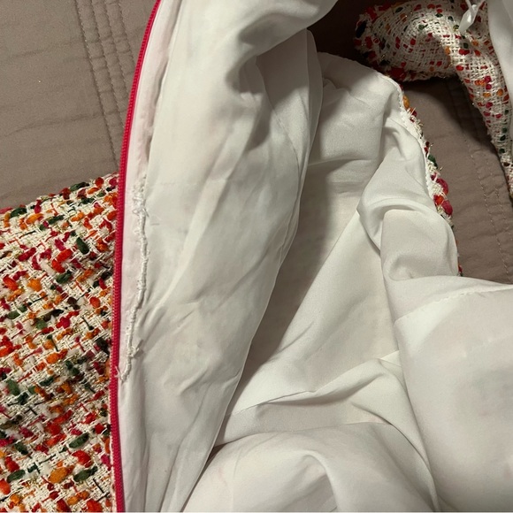 Never A Wallflower Multicolor Tweed Dress with Ruffle Hem - Picture 3 of 7